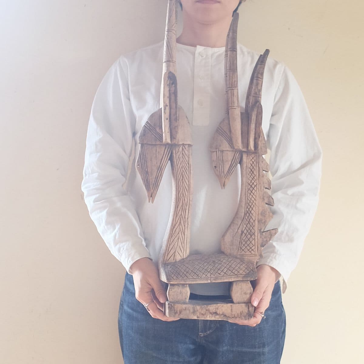 アフリカ　木彫人形